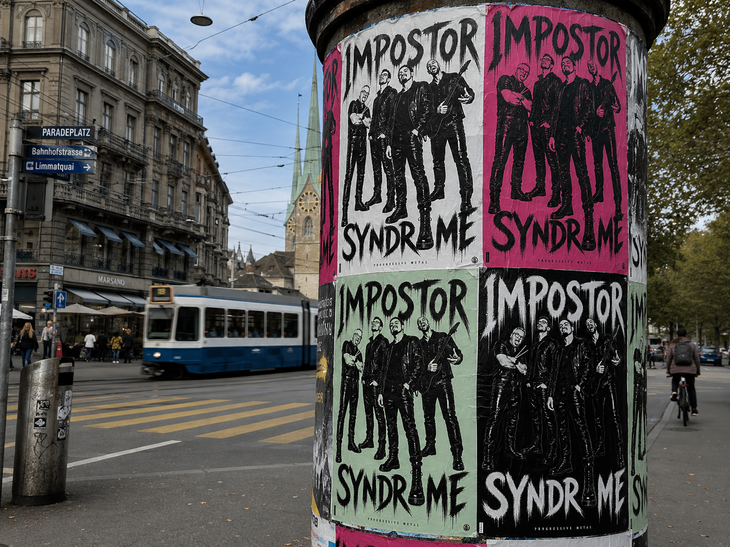 Impostor Syndrome posters in Zurich